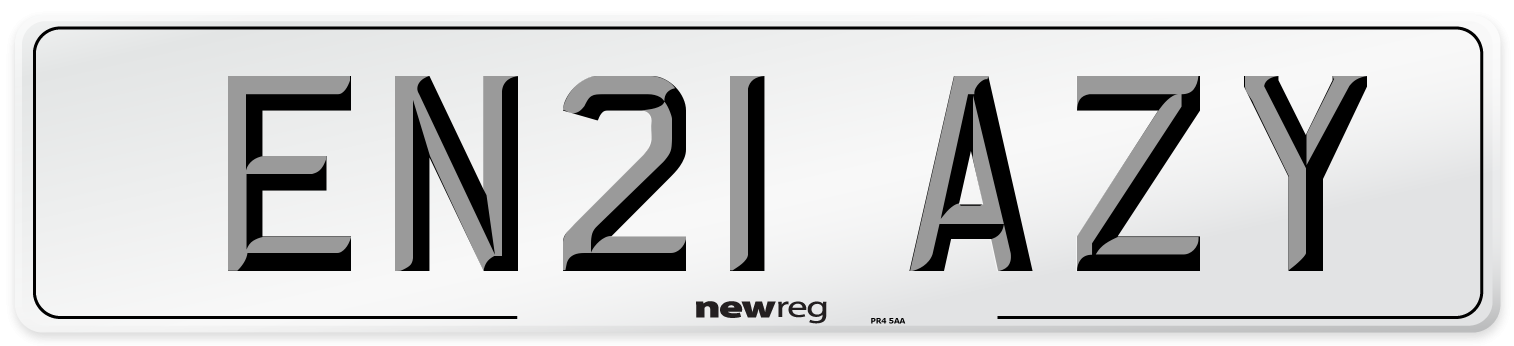 EN21 AZY Number Plate from New Reg